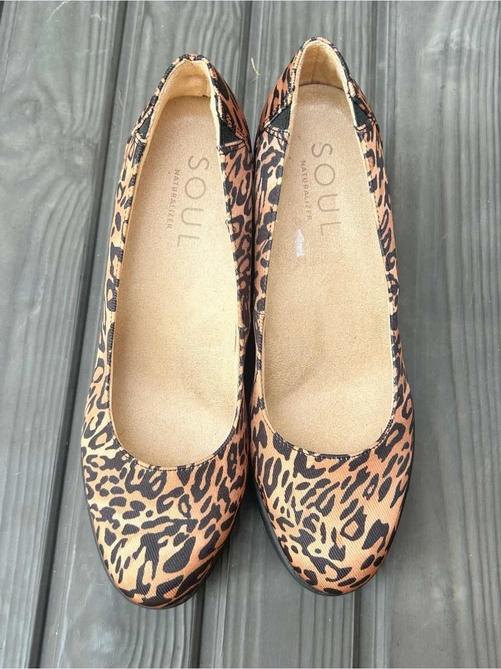 SOUL Naturalizer Wedge Heels Leopard Print Women’s 10